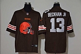 Nike Browns 13 Odell Beckham Jr. Brown Vapor Untouchable Limited Jersey,baseball caps,new era cap wholesale,wholesale hats
